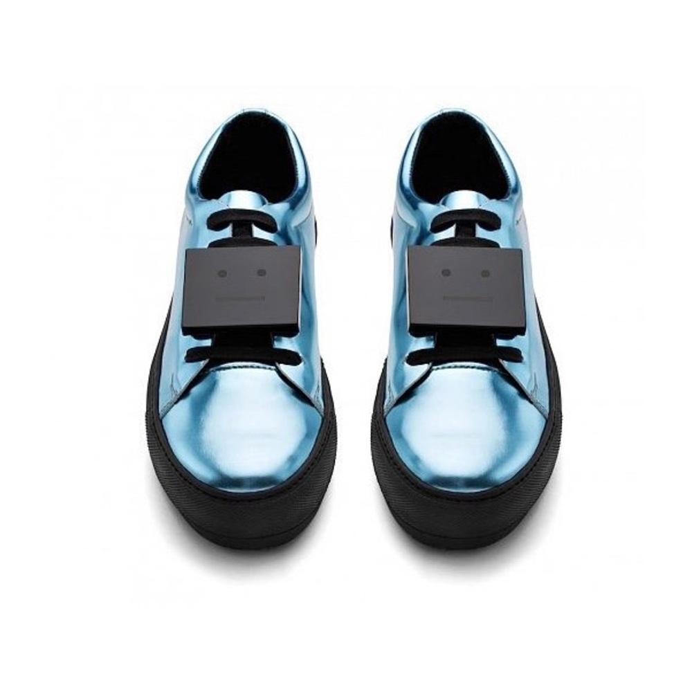 Acne Studio Blue/Black Women's Shoes Quiet Luxury Formal Evening Casual Size 7.5 - Picture 4 of 16